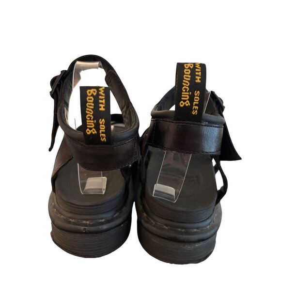 Dr. Martens Blaire Fisherman Sandals Black Hydro Leather Adjustable Ankl… - Picture 13 of 15